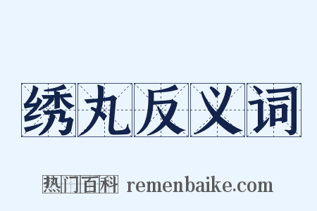 绣丸反义词是什么意思的图片